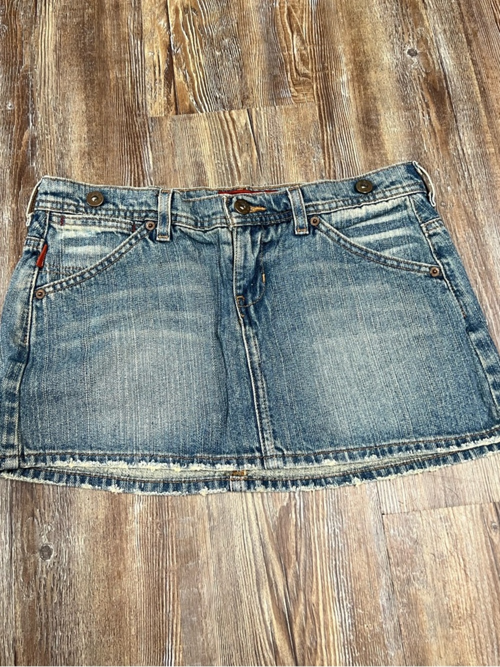 Vintage Y2K Hollister low rise denim mini skirt